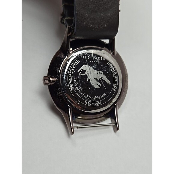 Ted Baker London Mens Quartz Date Watch New Battery Stainless Silver -   Read  - - Picture 12 of 12